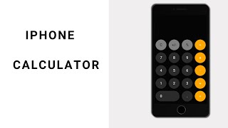 How to make a IPhone calculator by HTML CSS and java script | Source code