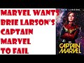 Marvel WANTS Brie Larson to be a lifeless block of wood, AND for you to complain about it