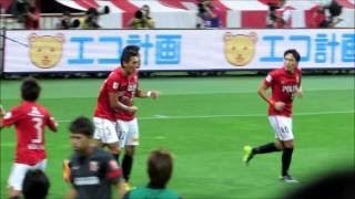 浦和レッズ2013ナビスコカップ準決勝1ｓｔ　vs川崎　前半アディショナルタイム　興梠ゴール