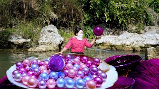 😱😱Sparkling giant clams, harboring dazzling and enchanting pearls, breathtakingly beautiful