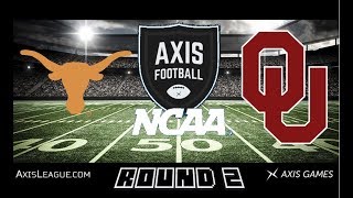 NCAA 19 OKLAHOMA VS TEXAS | RD-2 G-4 | AXIS FOOTBALL 18