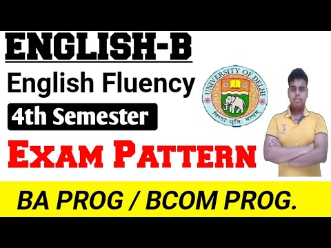 English B- English Fluency Exam Pattern Ba Prog / Bcom Prog 4th ...