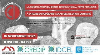 Codification du droit international privé français à l'heure européenne | Gian Paolo ROMANO