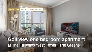 Golf view one bedroom apartment at The Fairways West Tower,  The Greens | Holiday Homes