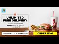 feast on unlimited free mr d delivery in february.