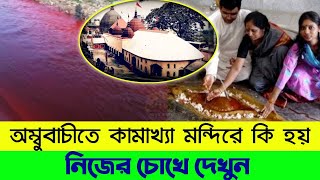 অম্বুবাচীর সময় কামরূপ কামাখ্যা মন্দিরে কী হয় দেখুন - Kamakhya Temple Secret - যোনি পূজা