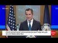 state department official has testy back and forth with reporter over us military aid to israel