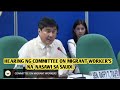 Committe on Migrant Workers Hearing