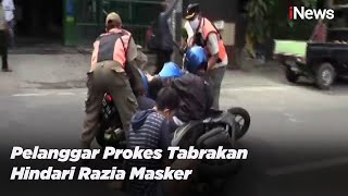 Tolak Dirazia, Pelanggar Prokes Tabrakan dengan Pengendara Lain di Jakarta - iNews Sore 30/12