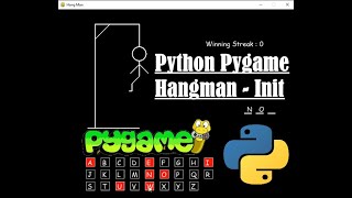 Hangman - Init | Python | Pygame Module | Programming Beginners