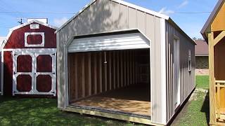 NEW 12X24 DERKSEN Z-METAL GARAGE AT BIG W's PORTABLE BUILDINGS