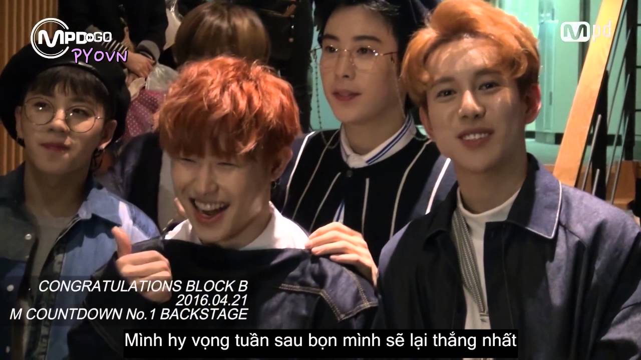 [PYOVN][VIETSUB] 160421 - Block B M!Countdown 1st Win Congratulations ...