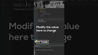 Python Tutorial: Generate the Fibonacci Sequence Effortlessly! #codingtips #programming #tutorial