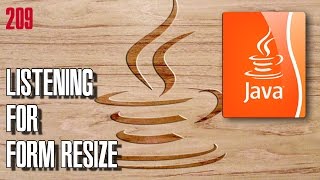 JAVA Resize window event - ComponentListener
