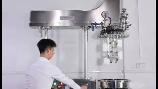 100L bottom homogizer Vacuum Emulsifying Mixer -zhitong