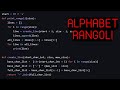 Alphabet Rangoli | HackerRank (Python)
