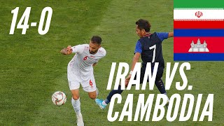 [World Cup Qualifiers] Iran vs. Cambodia (14-0) ● 10/10/19