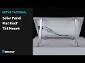 Renogy Solar Panel Flat Roof Tilt Mount