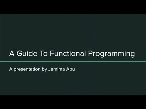 A Guide to Functional Programming – Jemima Abu – NDC Oslo 2021