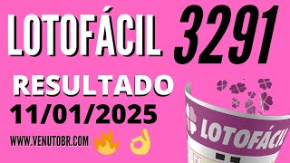 🍀 Resultado Lotofácil 3291, Resultado da lotofacil de hoje concurso 11/01