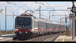 [HD-Treni] SPETTACOLARE PRECEDENZA IN LINEA TRENO REGIONALE-INTERCITY NOTTE IN TRANSITO AD ALTAVILLA