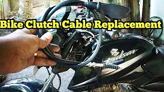 How to Replace Bike Clutch Cable | Change Clutch Cable of All Motorcycle | Pulser | Broken Cable