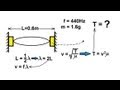 Physics 19  Mechanical Waves (4 of 21) Finding the Tension on a String