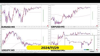 【RCCで振り返る】2024年11月29日対米ドルの4通貨ペア