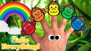 Color Monkeys Finger Family | Kids Songs and Nursery Rhymes