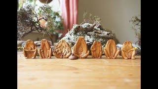 Avocado Carvings by Jan Campbell