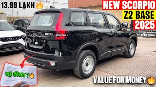 2025 New Mahindra Scorpio N Z2 Base Model | Detailed Review with on Road Price🔥