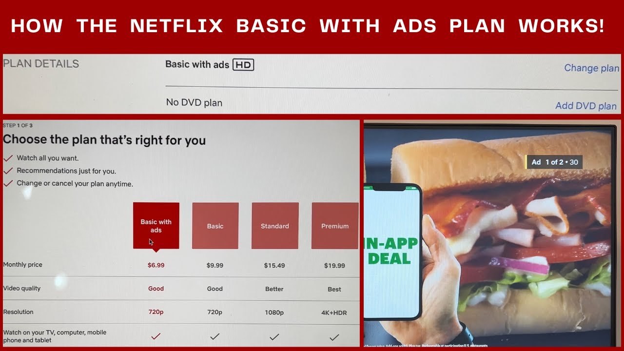 How The Netflix Basic With Ads Plan Works Youtube