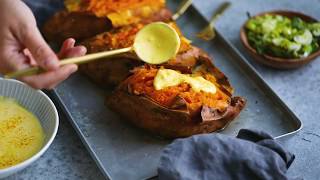 NEFF Recipe | Oven Sweet Potato with Leftover Veggies