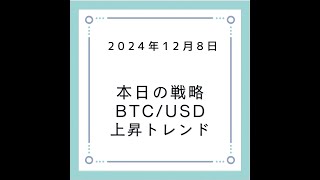 2024年12月8日 BTCUSD 本日の戦略