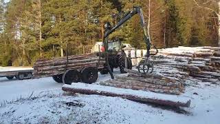 Valmet 6600 twintrack Kronos 4000L Birch firewood