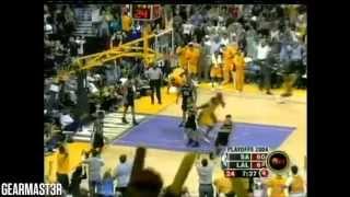 Los Angeles Lakers' Big 4 vs Spurs Full Highlights (2004 WCSF GM6) (2004.05.15)