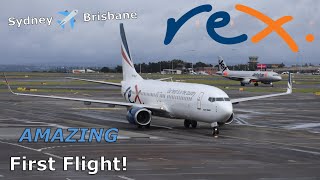 Trip Report | AMAZING First Flight on REX Regional Express (ECONOMY) | Sydney - Brisbane | B737-800