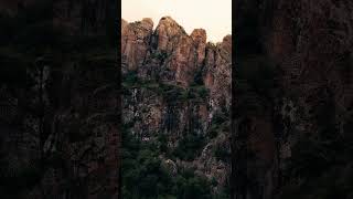 🇦🇲 Ijevan cliffs and vulture ⛰️🦅 Իջևանի ժայռերն ու գիշանգղը #armenia #mountains #nature #birds #dji