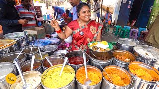 Hyderabad Famous Aunty Selling Unlimited Non-Veg Thali Rs. 120/- Only l Hyderabad Street Food