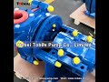 tobee® 4x3d ah polyurethane slurry pump for aggregate mines.