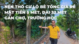 MS 880 | SIÊU RẺ | NỀN THỔ CƯ MẶT TIỀN LỘ BÊ TÔNG XE TẢI NHỎ TỚI ĐẤT - VIEW SÔNG GẦN CHỢ RẺ BÈO