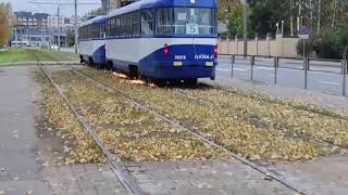 Rīgā dzirksteļo 5. tramvajs. Vai tas nav bīstami pasažieriem?