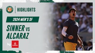 Sinner vs Alcaraz Semi-final Highlights | Roland-Garros 2024