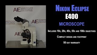 Nikon Eclipse E400 biological microscope (4738J SCOPE)