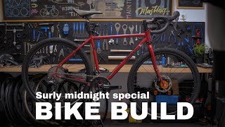 Gravel bike building || surly midnight special red stawberry