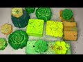 ASMR| Shades of green gymchalk reforms and Cornstarch crunchies |