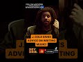 J. Cole Gives Song Writing Advice!