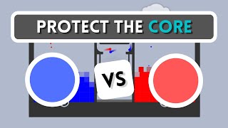 Protect the Core - Red vs Blue Marble Race