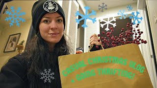 Casual Christmas Vlog 🎄Going Thrifting and to World Market!