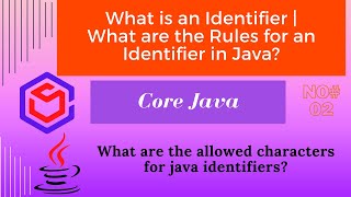 What is an Identifier | What are the rules for Identifiers in java | Theory Practical | Java Seeker